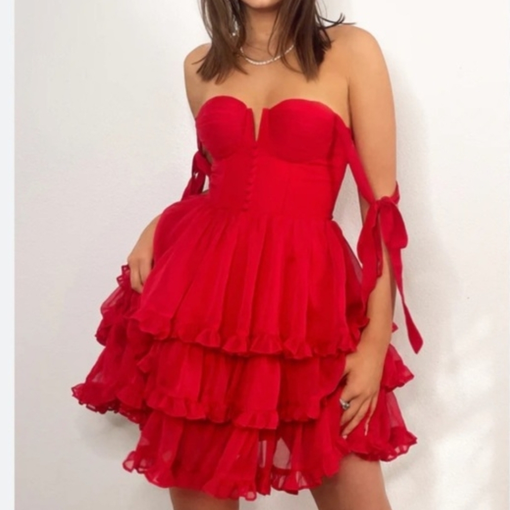 Adeilina Red Dress XS